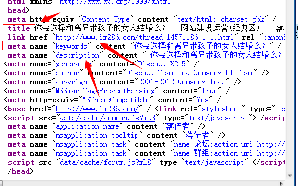 网站的title keywords description要如何写？